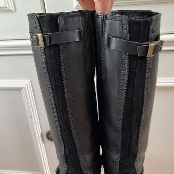 Fabianelli Italian Crafted 100% Leather Knee High Heeled Winter Boots EU 38 - Picture 12 of 12